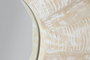DKD Home Decor Espejo de Teca Tallado Decapé Blanco 76x76 cm