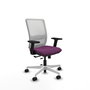 PIQUERAS Y CRESPO Silla de oficina Haches con mecanismo Sincro/Traslack, Morado y Blanco