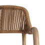 Silla Apilable Aluminio-Rattán Pe 57 X 61 X 82 cm (Set de 2)