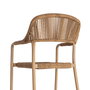 Silla Apilable Aluminio-Rattán Pe 57 X 61 X 82 cm (Set de 2)