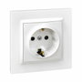 Simon Enchufe 2p+t tipo f schuko blanco con marco