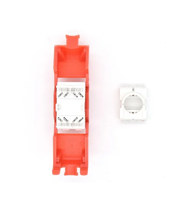 WP WPC-KEY-6AUP-TL/R Keystone Cat 6a UTP RJ45 Hembra Rojo