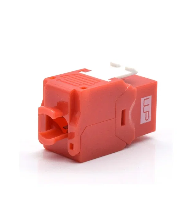 WP WPC-KEY-6AUP-TL/R Keystone Cat 6a UTP RJ45 Hembra Rojo