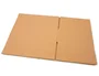 Q-connect Caja para embalar americana de cartón reciclado canal simple 5 mm, color kraft, 400x290x220 mm