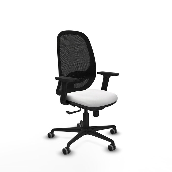 PIQUERAS Y CRESPO Silla de oficina Cilanco con Mecanismo Sincro Blanco y Negro PIQUERAS Y CRESPO Silla de oficina Cilanco con Mecanismo Sincro Blanco y Negro