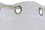 DKD Home Decor Cortina de Poliéster Bordada con Anillas Blanco 140x260 cm