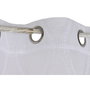 DKD Home Decor Cortina de Poliéster Bordada con Anillas Blanco 140x260 cm