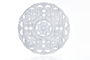 DKD Home Decor Decoración Pared Árabe Mandala Blanco 2 x 38 x 38 cm (4 Unidades)