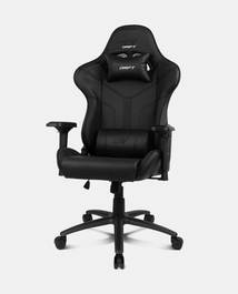 DRIFT Butaca Gaming DR350 Asiento Acolchado Ergonómico Negro para Juegos y Trabajo