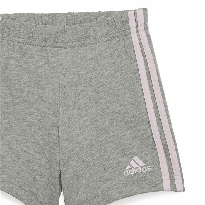 Conjunto Deportivo para Bebé Adidas I Lin Co Set Gris Rosa