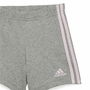 Conjunto Deportivo para Bebé Adidas I Lin Co Set Gris Rosa