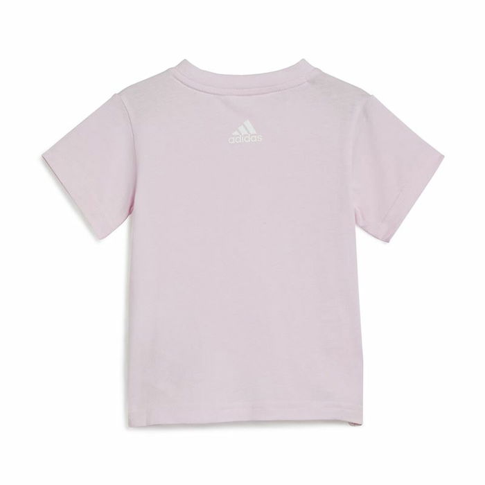 Conjunto Deportivo para Bebé Adidas I Lin Co Set Gris Rosa