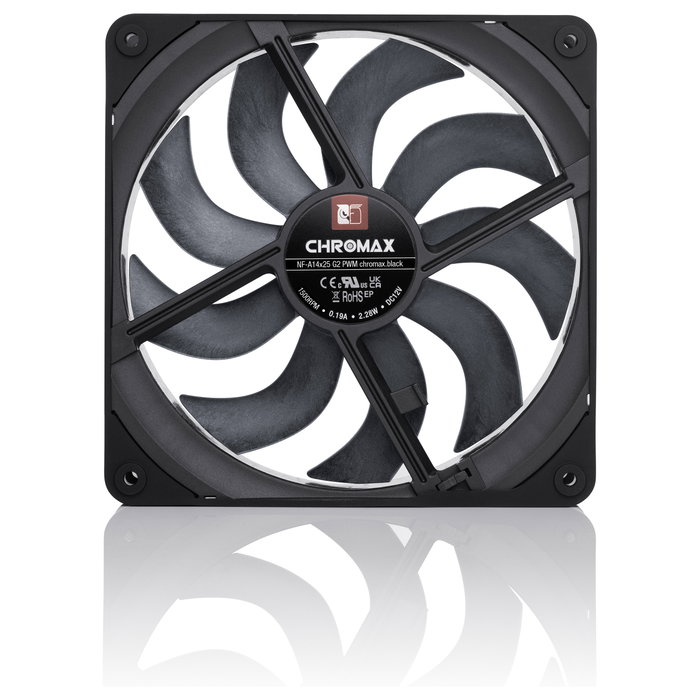 Noctua NF-A14X25G2PWMCH.BK Chromax Black 140mm