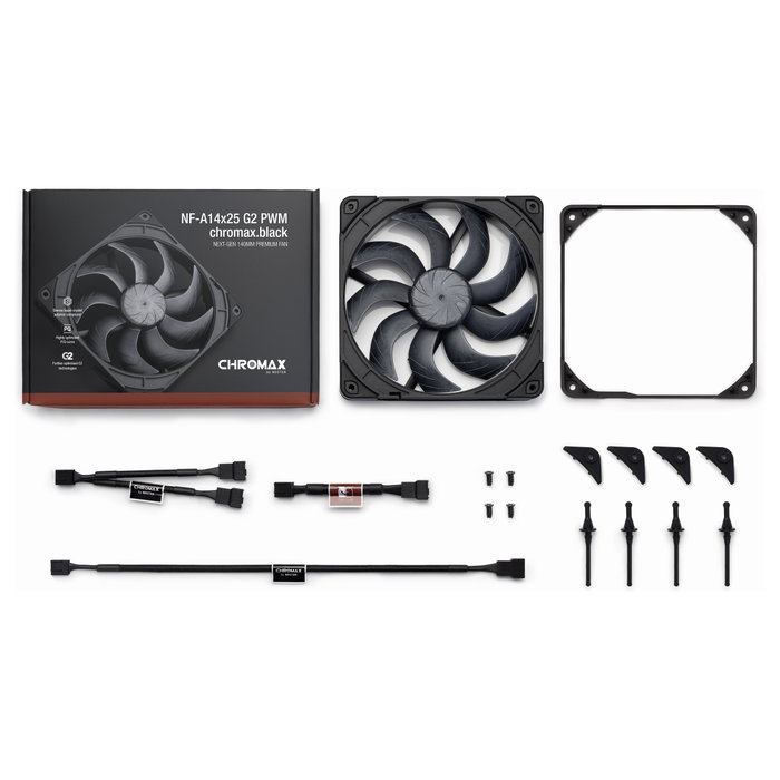 Noctua NF-A14X25G2PWMCH.BK Chromax Black 140mm