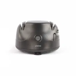 Livoo DOM394 Afilador de Cuchillos Eléctrico 60W con 4 Ranuras para Cuchillos, 1 para Destornillador y 1 para Tijeras
