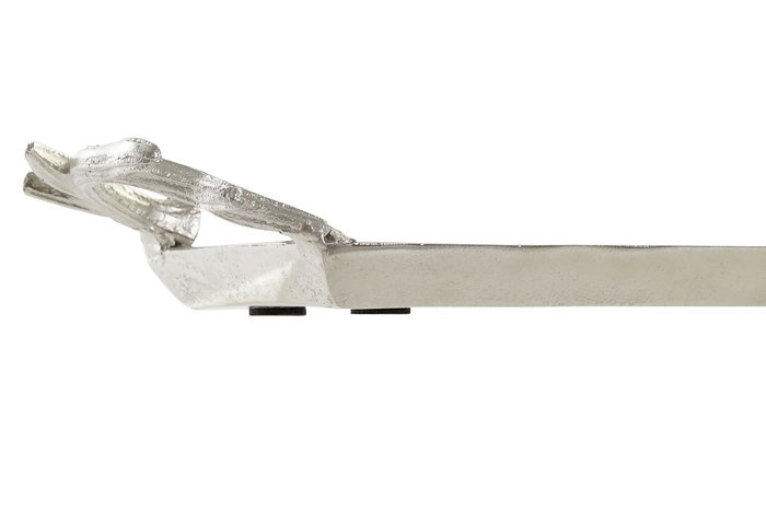 DKD Home Decor Centro Mesa Tradicional Plateado Aluminio 13 x 5 x 69 cm