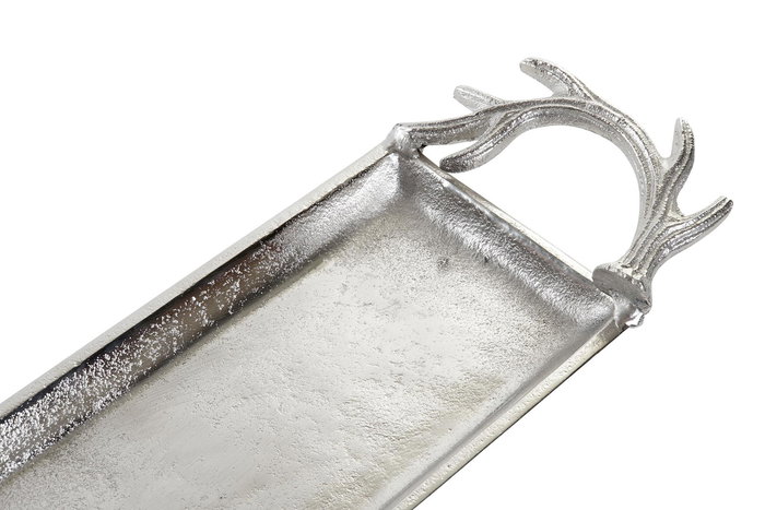 DKD Home Decor Centro Mesa Tradicional Plateado Aluminio 13 x 5 x 69 cm