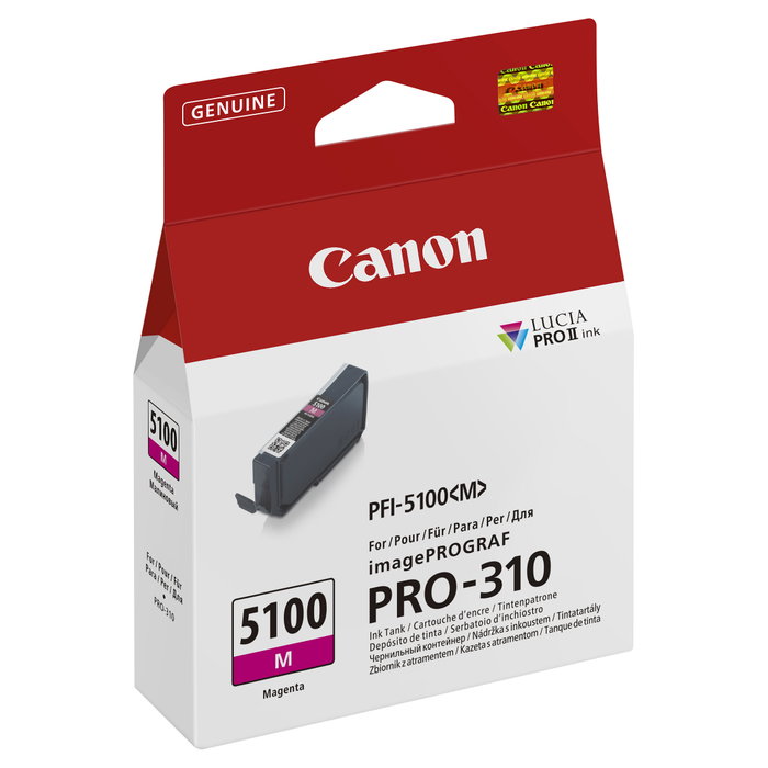 Canon PFI-5100 M Cartucho de Tinta Magenta 14,4 ml