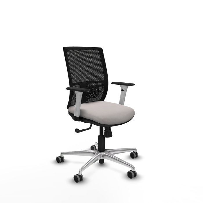 PIQUERAS Y CRESPO Silla de oficina Yunquera con mecanismo Sincro, Blanco y Negro PIQUERAS Y CRESPO Silla de oficina Yunquera con mecanismo Sincro, Blanco y Negro