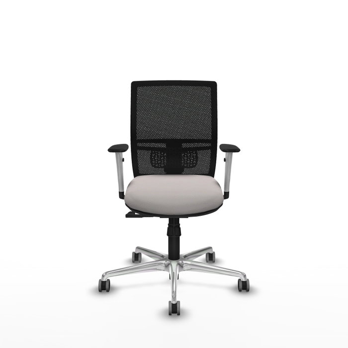 PIQUERAS Y CRESPO Silla de oficina Yunquera con mecanismo Sincro, Blanco y Negro PIQUERAS Y CRESPO Silla de oficina Yunquera con mecanismo Sincro, Blanco y Negro
