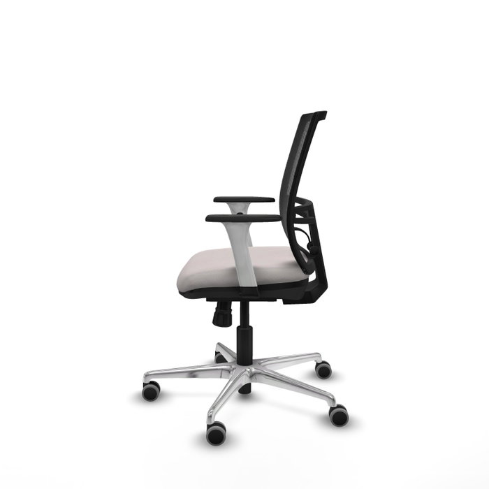 PIQUERAS Y CRESPO Silla de oficina Yunquera con mecanismo Sincro, Blanco y Negro PIQUERAS Y CRESPO Silla de oficina Yunquera con mecanismo Sincro, Blanco y Negro