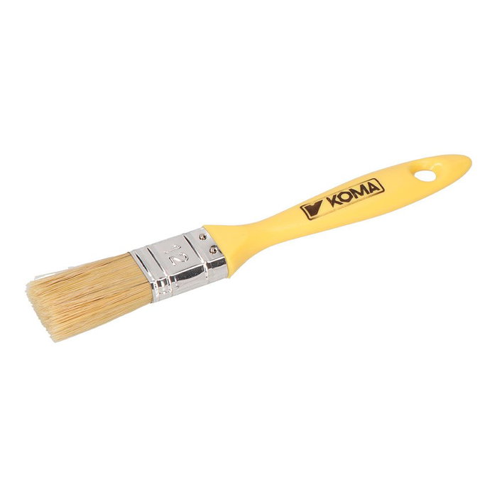Koma Tools Paletina triple nº 12 mango amarillo 25 mm para todo tipo de pinturas, máxima cubrición, mango plástico Koma Tools Paletina triple nº 12 mango amarillo 25 mm para todo tipo de pinturas, máxima cubrición, mango plástico