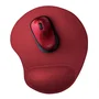 Trust Bigfoot Alfombrilla Ergonómica con Relleno de Gel Roja