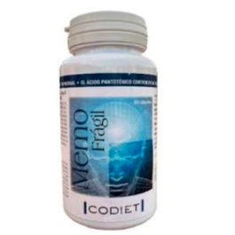 CODIET Memofragil 60 Cápsulas Vegetarianas - Memoria, Cerebro, Circulación, Rendimiento Cerebral con Omega 3, Ginkgo y Vitaminas B