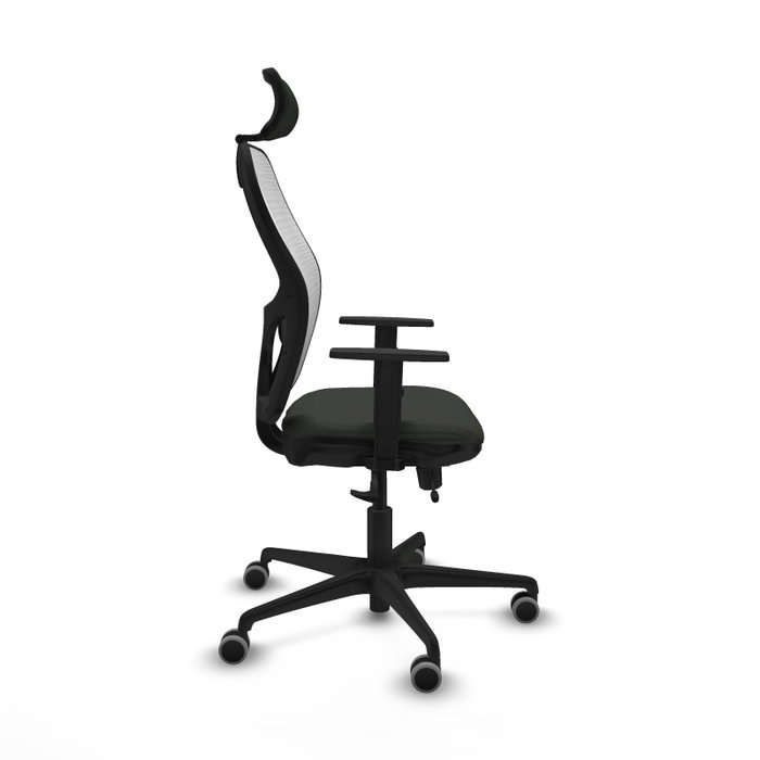 PIQUERAS Y CRESPO Silla de oficina Jorquera con mecanismo Sincro/Traslack Negro y Blanco PIQUERAS Y CRESPO Silla de oficina Jorquera con mecanismo Sincro/Traslack Negro y Blanco