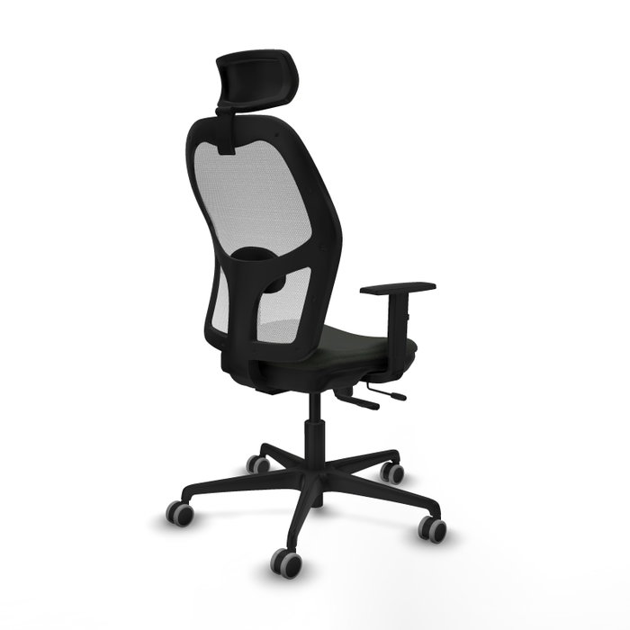 PIQUERAS Y CRESPO Silla de oficina Jorquera con mecanismo Sincro/Traslack Negro y Blanco PIQUERAS Y CRESPO Silla de oficina Jorquera con mecanismo Sincro/Traslack Negro y Blanco