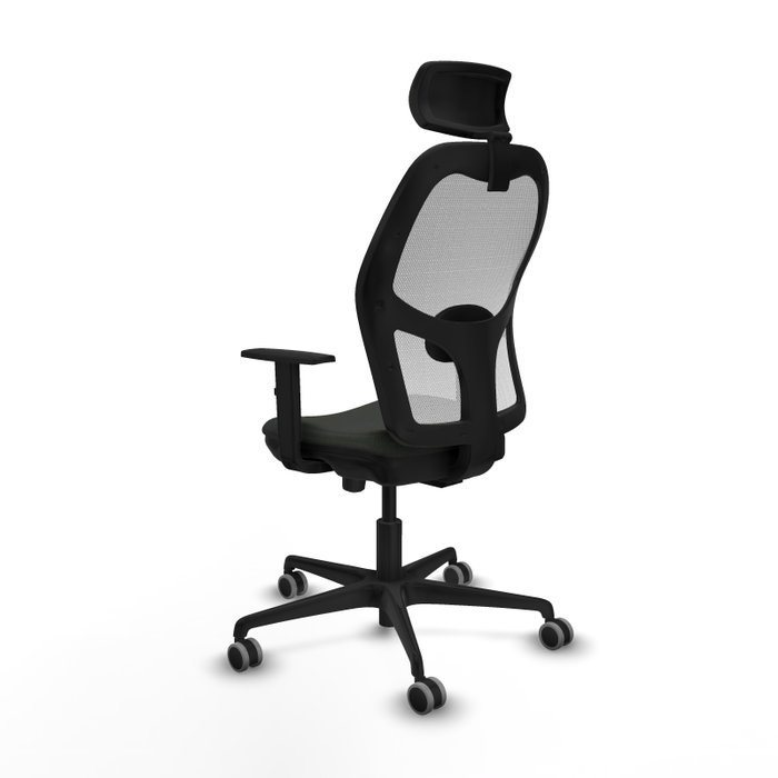 PIQUERAS Y CRESPO Silla de oficina Jorquera con mecanismo Sincro/Traslack Negro y Blanco PIQUERAS Y CRESPO Silla de oficina Jorquera con mecanismo Sincro/Traslack Negro y Blanco