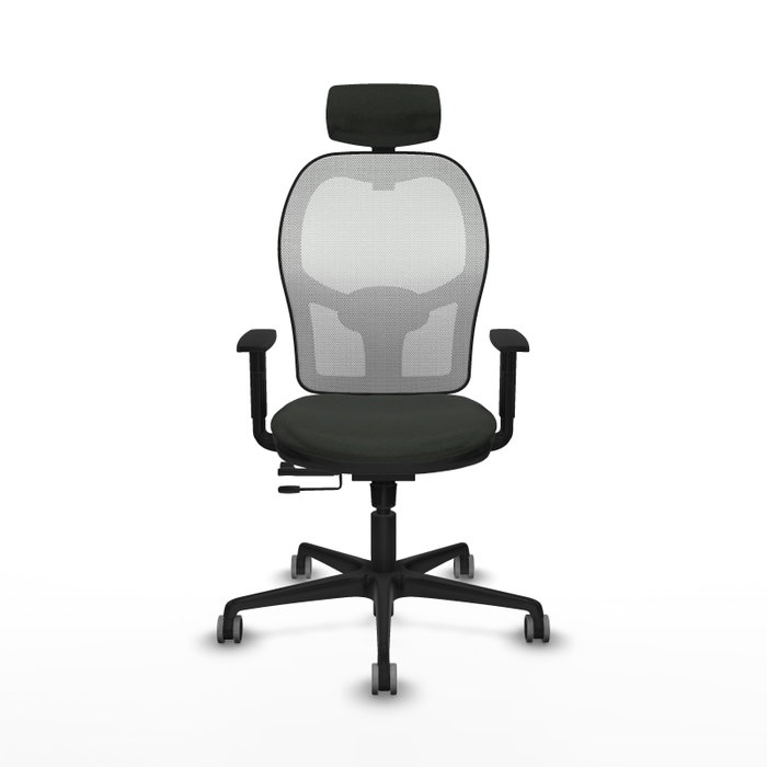 PIQUERAS Y CRESPO Silla de oficina Jorquera con mecanismo Sincro/Traslack Negro y Blanco PIQUERAS Y CRESPO Silla de oficina Jorquera con mecanismo Sincro/Traslack Negro y Blanco