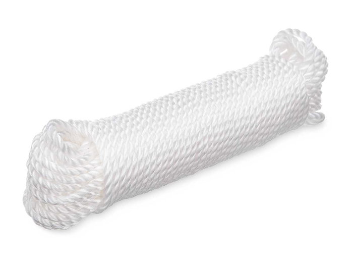 Arte Regal Cuerda Tender de Plástico Blanco 20 Metros 6 mm (Set de 24)