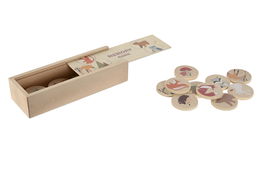 DKD Home Decor Juego De Mesa Infantil Educativo Multicolor Madera Set de 21 Piezas 6.5 x 4 x 19 cm