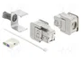 DeLOCK Módulo Keystone RJ45 hembra a LSA Cat.6A apantallado plata
