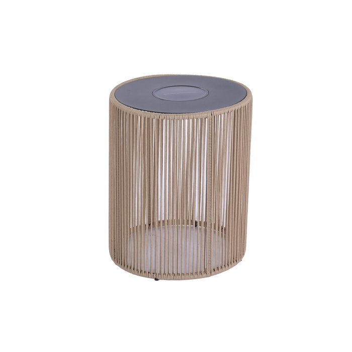 DKD Home Decor Mesita Auxiliar SOLAR Acero y Ratán Sintético Negro y Marrón DKD Home Decor Mesita Auxiliar SOLAR Acero y Ratán Sintético Negro y Marrón