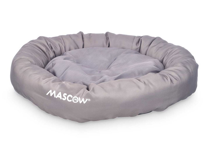 Mascow Cuna Mascota Redonda Gris/Marron 60 cm (Set de 6)