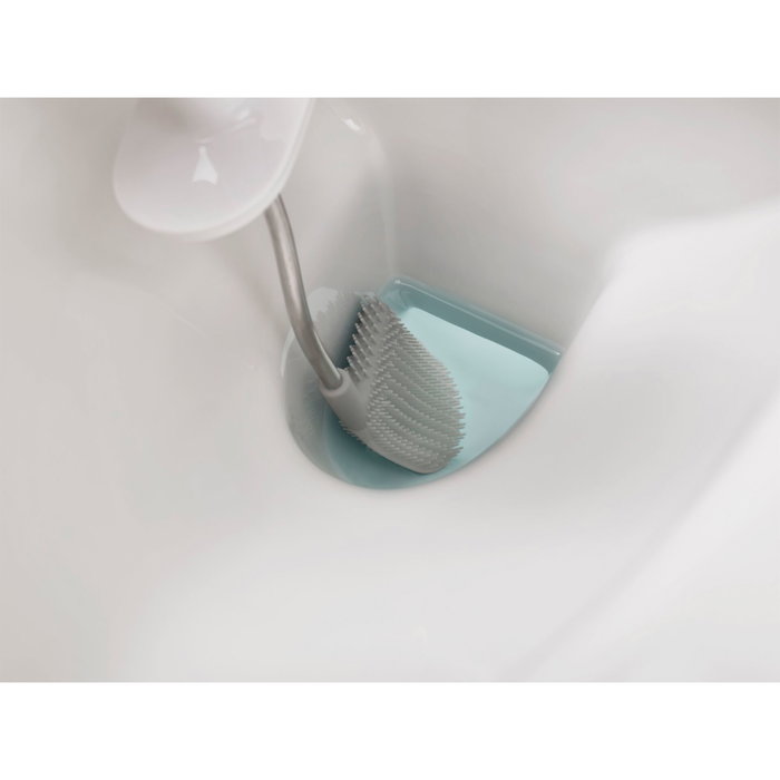 Joseph Joseph Flex Plus Cepillo de Inodoro con Soporte de Almacenamiento Gris