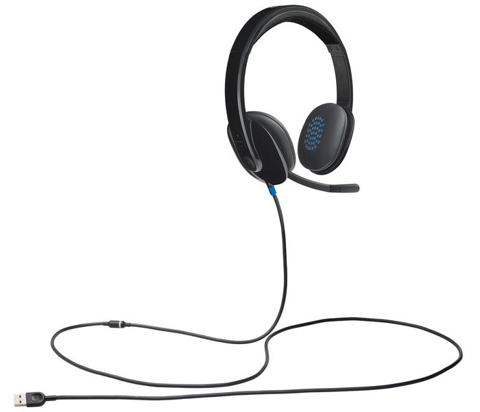 Logitech H540 Auriculares USB para Ordenador con Drivers Ajustados por Láser y Ecualizador Incorporado para Audio de Precisión