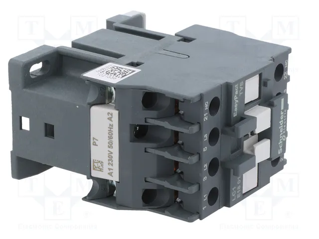 SCHNEIDER ELECTRIC Contactor Easy TeSys LC1E1801P7 18A 230VAC