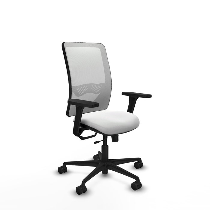 PIQUERAS Y CRESPO Silla de oficina Zulema con mecanismo Sincro/Traslack y Brazos 3D, Blanco PIQUERAS Y CRESPO Silla de oficina Zulema con mecanismo Sincro/Traslack y Brazos 3D, Blanco