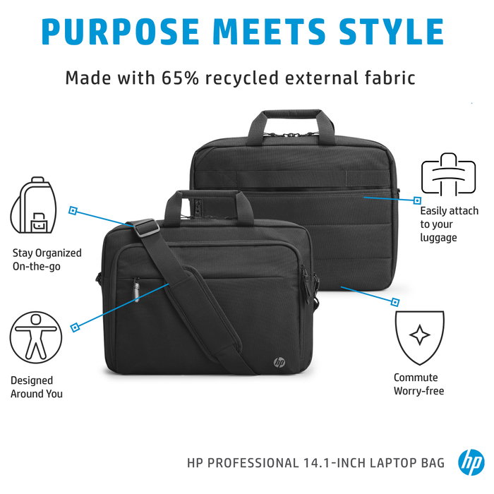 HP Maletín Professional de 14,1 pulgadas Negro HP Maletín Professional de 14,1 pulgadas Negro