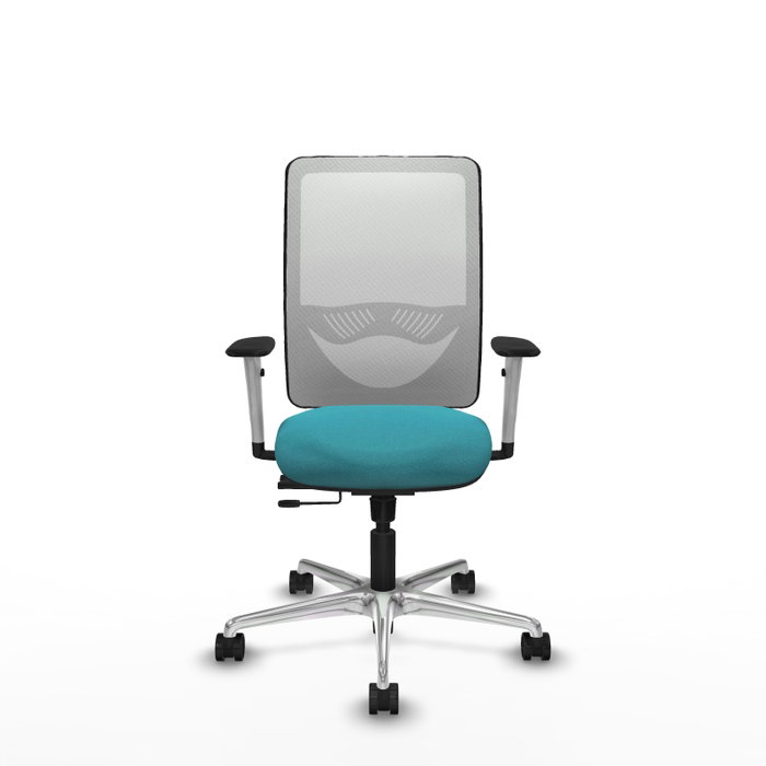 PIQUERAS Y CRESPO Silla de oficina Zulema con mecanismo Sincro/Traslack, Turquesa y Blanco PIQUERAS Y CRESPO Silla de oficina Zulema con mecanismo Sincro/Traslack, Turquesa y Blanco