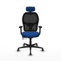 PIQUERAS Y CRESPO Silla de oficina Jorquera con mecanismo Sincro/Traslack Azul y Negro