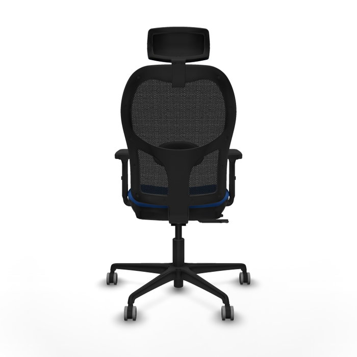 PIQUERAS Y CRESPO Silla de oficina Jorquera con mecanismo Sincro/Traslack Azul y Negro PIQUERAS Y CRESPO Silla de oficina Jorquera con mecanismo Sincro/Traslack Azul y Negro