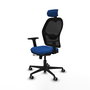 PIQUERAS Y CRESPO Silla de oficina Jorquera con mecanismo Sincro/Traslack Azul y Negro