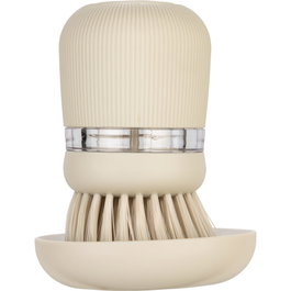 Brabantia Cepillo de fregadero con dispensador de jabón Soft Beige