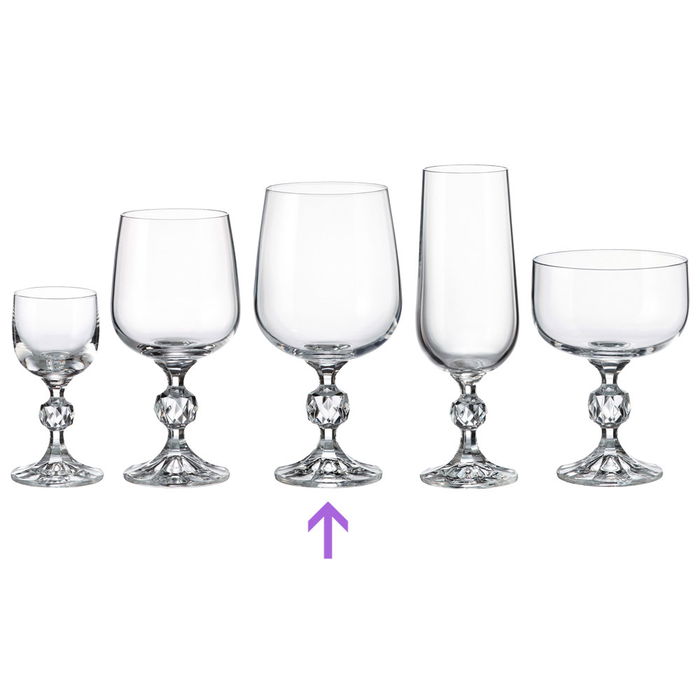 Crystalite Bohemia Copa 340 Ml Mm Sterna Crystalite (6 Unidades) Vidrio Templado Resistente