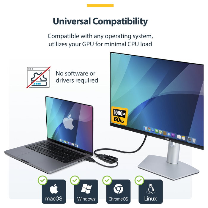 StarTech.com Adaptador HDMI a VGA Activo 1080p HD2VGAE3