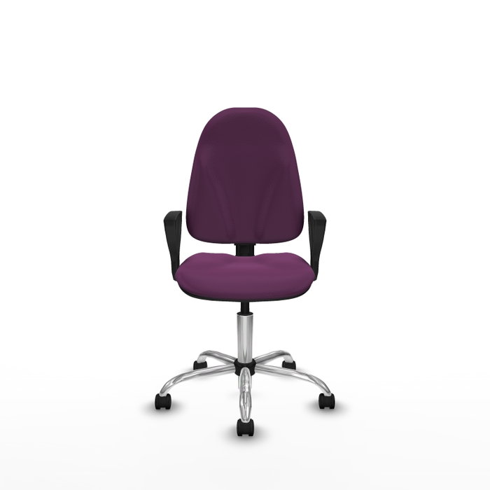 PIQUERAS Y CRESPO Silla de oficina Algarra Morado con mecanismo de doble maneta